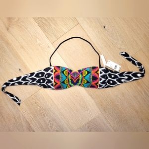 Trina Turk Multi Color Bandeau size 12 NWT